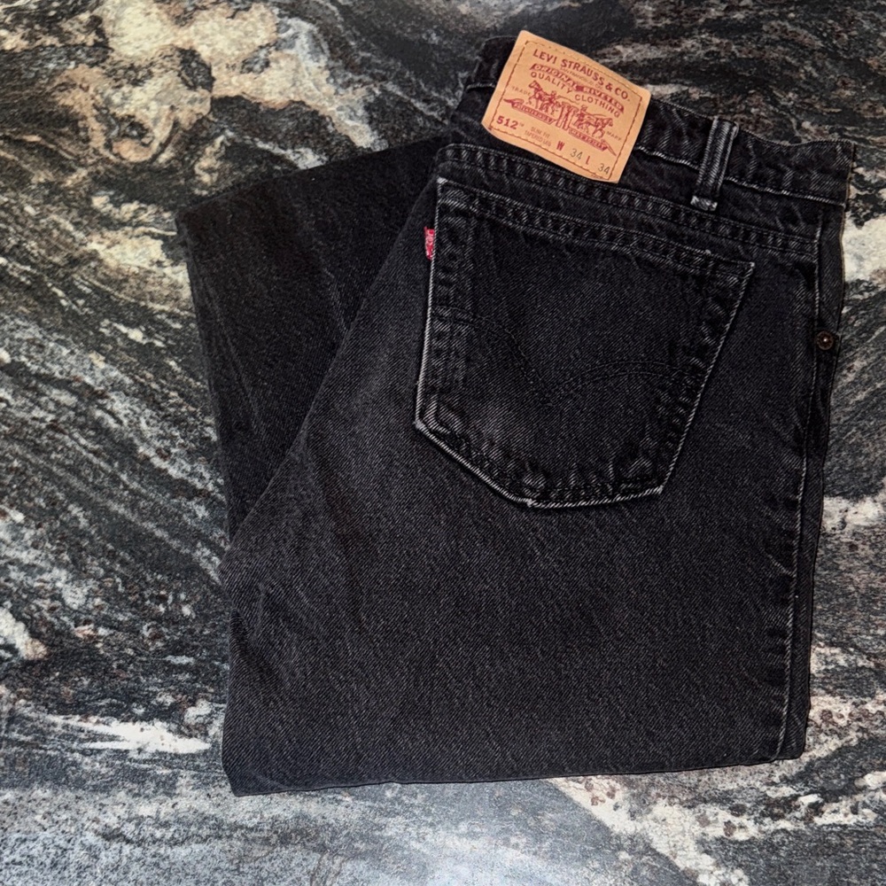 Levi's Men's Dark Gray Straight Jeans